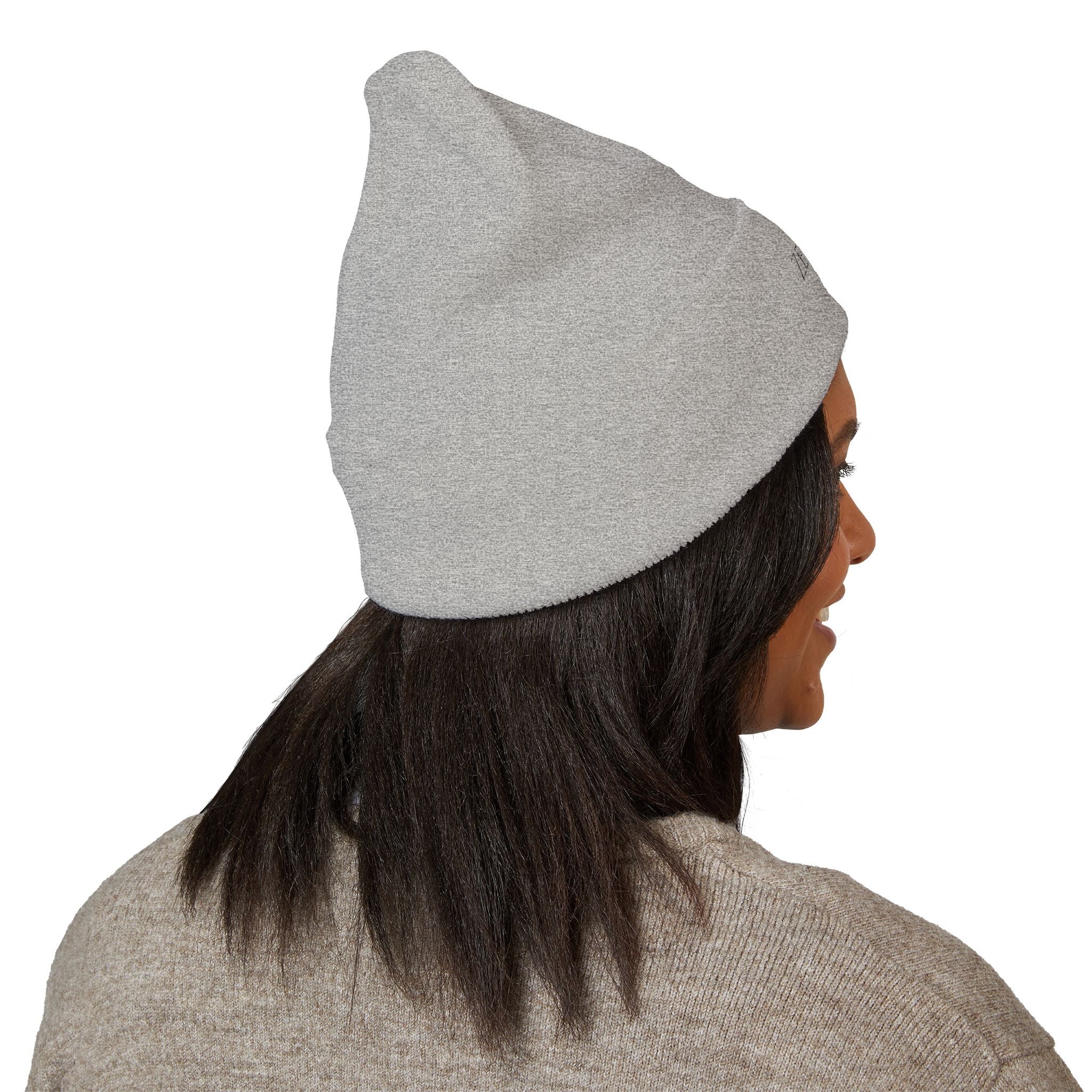Embroidered 'ZENEMAS' Classic Cuffed Beanie — Minimal Winter Knit Hat
