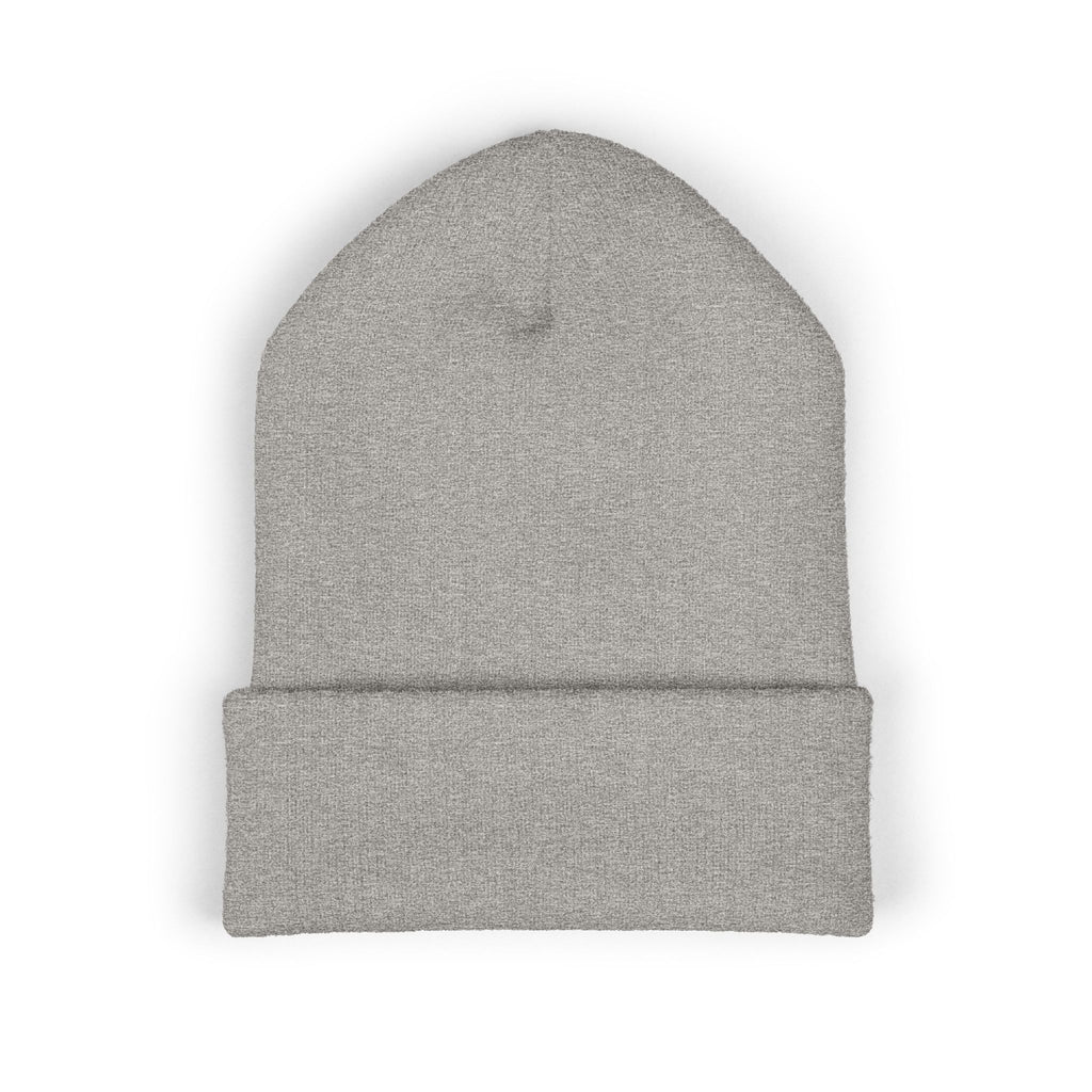 Embroidered 'ZENEMAS' Classic Cuffed Beanie — Minimal Winter Knit Hat