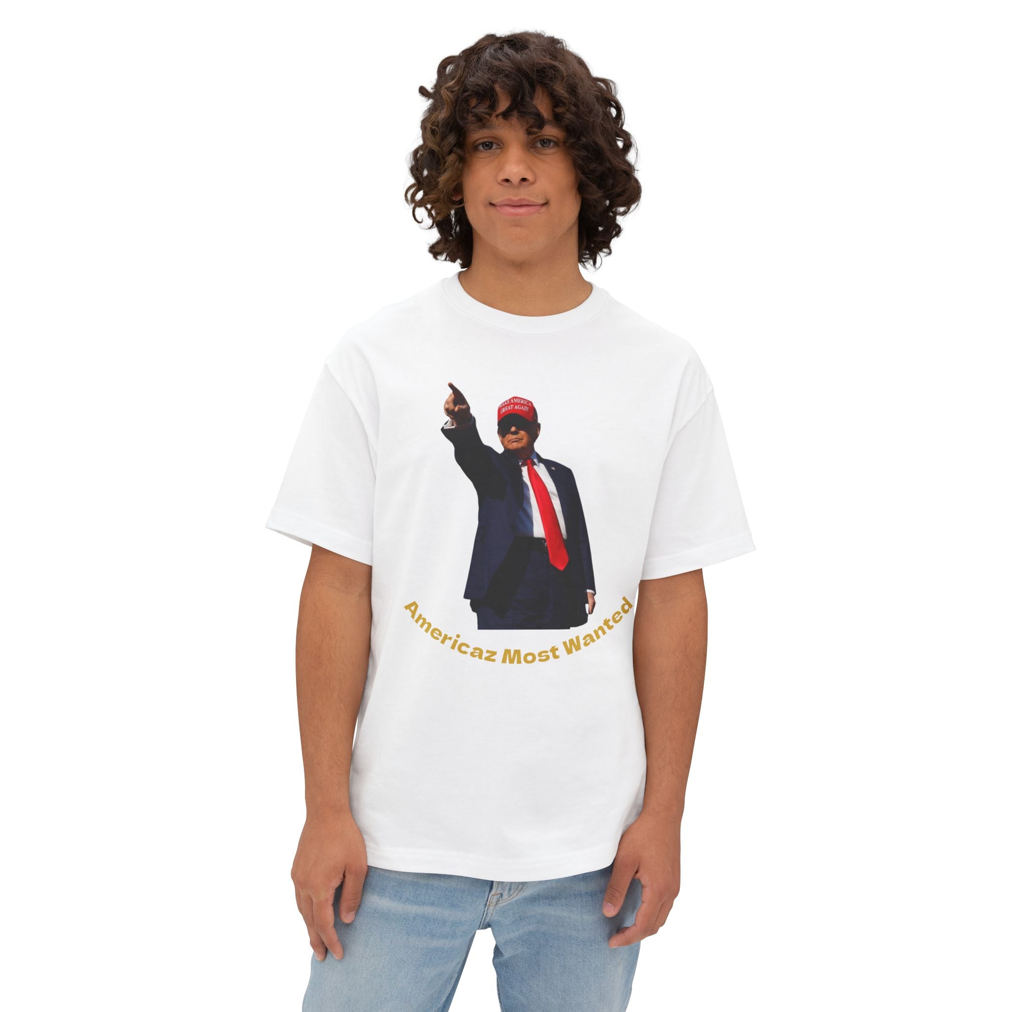 Donald Trump "Americaz Most Wanted" Oversized Boxy Tee
