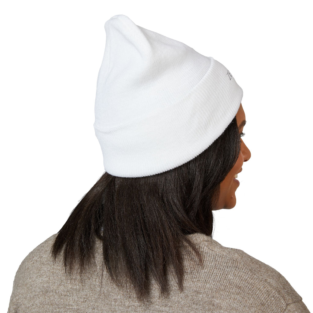 Embroidered 'ZENEMAS' Classic Cuffed Beanie — Minimal Winter Knit Hat